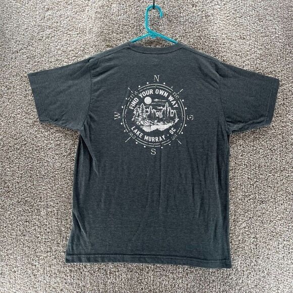 Dreher Island Skate Park Shirt Adult Large Grey Lake Murray South Carolina Logo - Picture 1 of 12